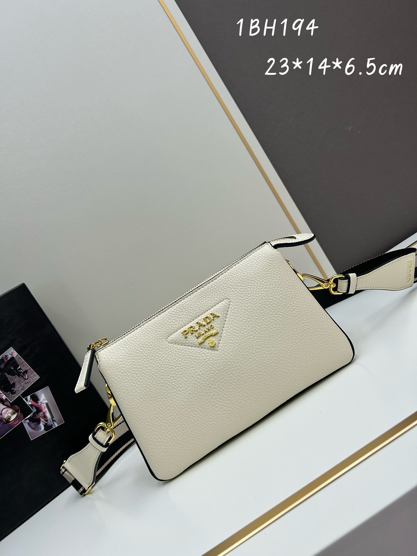 Prada black leather tote Bag - Image 4