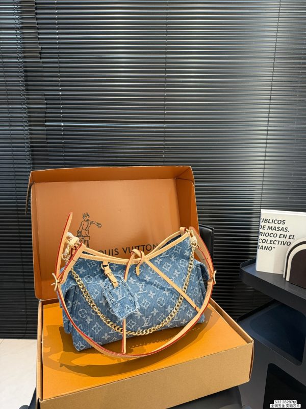LV Carryall Cargo PM Monogram Denim Bag