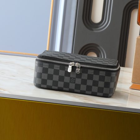 LV Monogram Storage Case Makeup Bag - Image 3