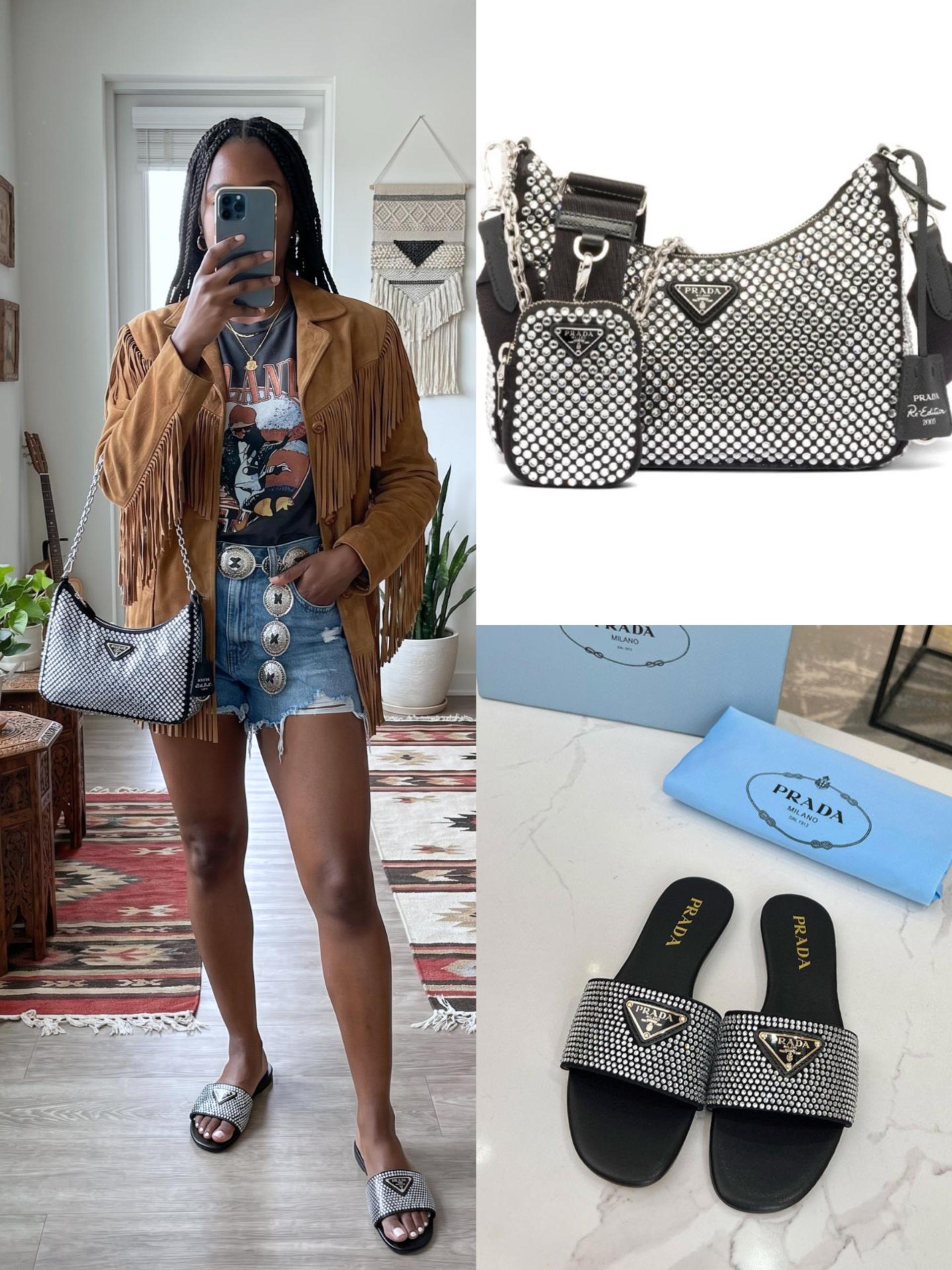 Prada Shoes & Bag Set - Image 1