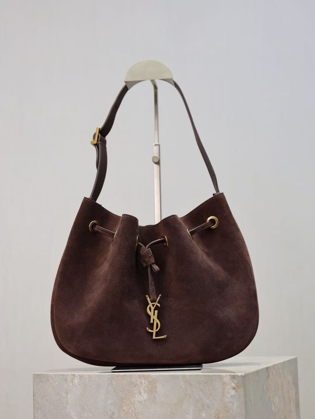 YSL Paris 7th Arrondissement Small Hobo Tote Bag - Image 1