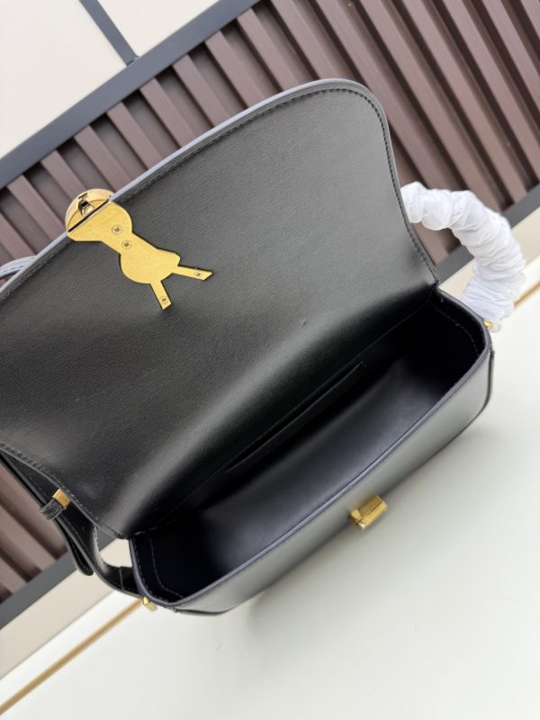 YSL Caviar Black Quilted Handbag