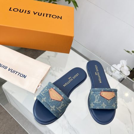 LV Denim Classic Printed Sandals - Image 2