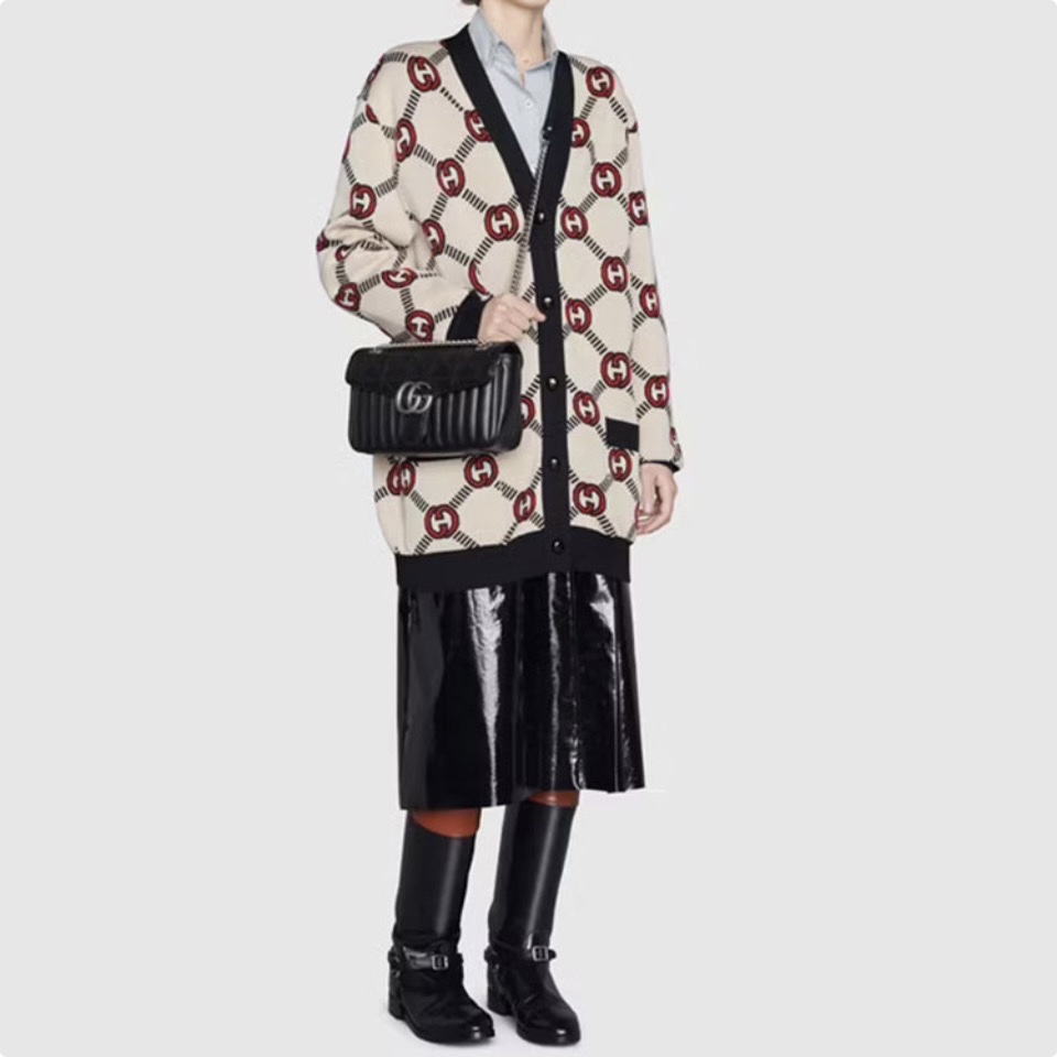Gucci GG Marmont -Vertical stripes - Image 2