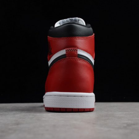 AIR JORDAN 1 High OG Black Toe white/ black-varsity red 555088-125 - Image 6