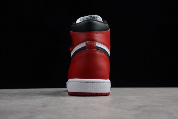 AIR JORDAN 1 High OG Black Toe white/ black-varsity red 555088-125
