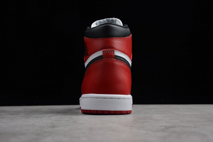 AIR JORDAN 1 High OG Black Toe white/ black-varsity red 555088-125 - Image 6