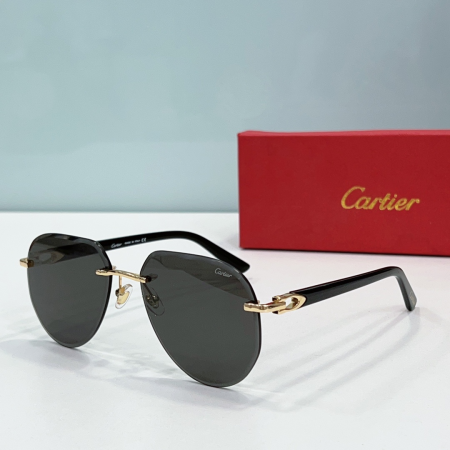 Cartier Metal Leg Rimless sunglasses Top quality - Image 5