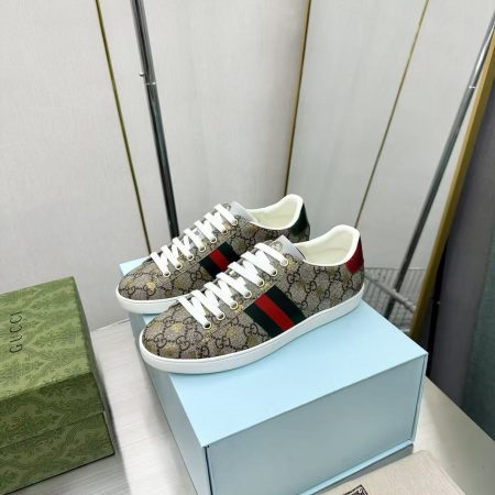 Gucci Ace GG Supreme Bees Sneaker Brown - Image 3