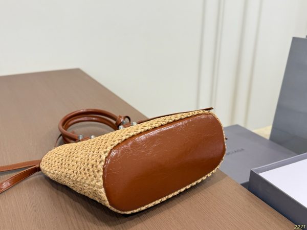 Balenciaga Straw Tote Bag