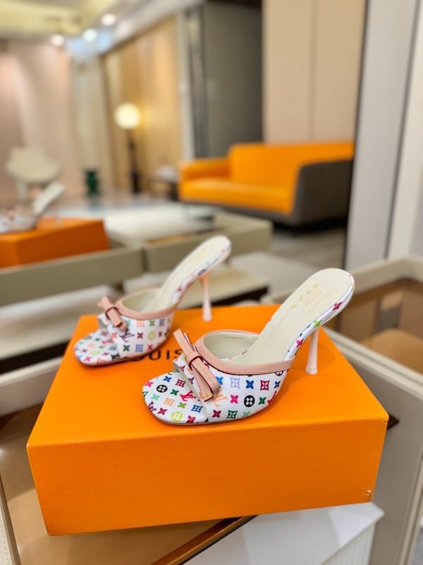 LV Three-Color Limited Edition, Low-Heel Slippers