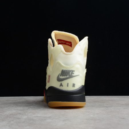Off-White Air Jordan 5 Sail Fire Red DH8565-100 - Image 16