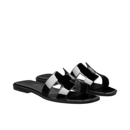 Hermes Oran Sanda 'Patent Leather'