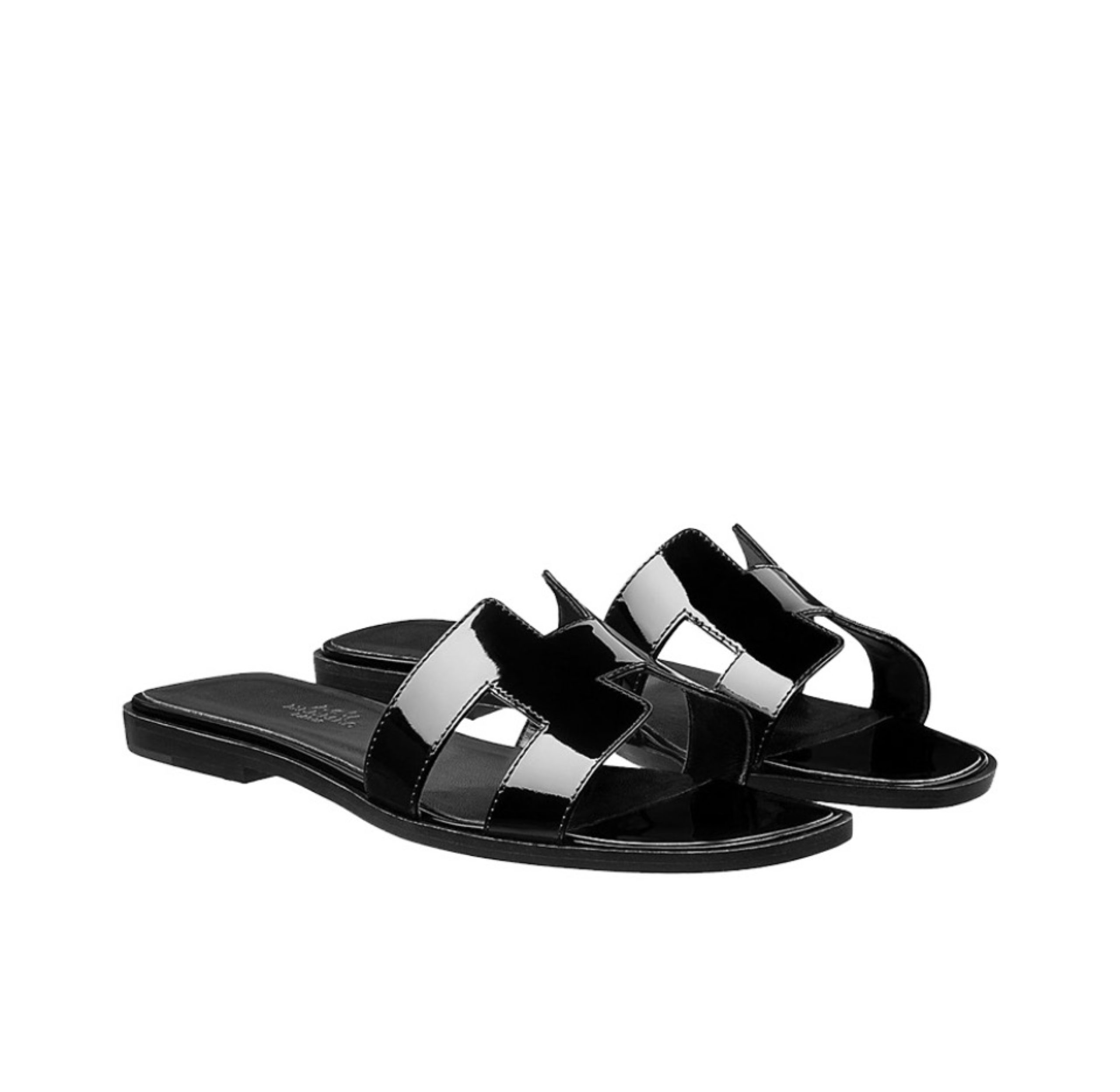 Hermes Oran Sanda 'Patent Leather' - Image 1