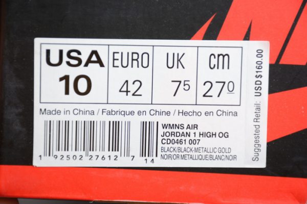 Air Jordan 1 Panda Black White CD0461-007