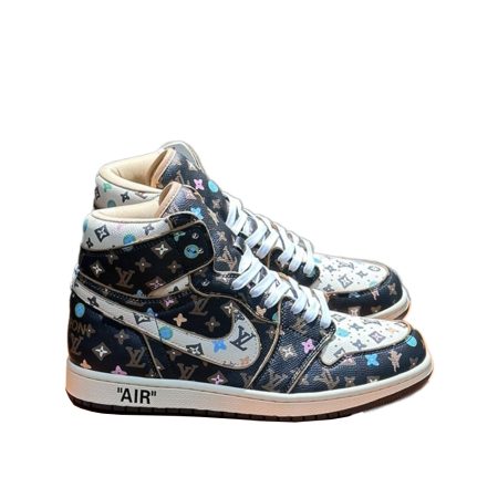 LV X Nike Co-Branded High Top Casual Mens Sneakers