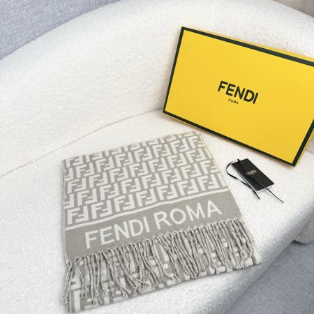 Fendi Wool Jacquard Unisex Scarf