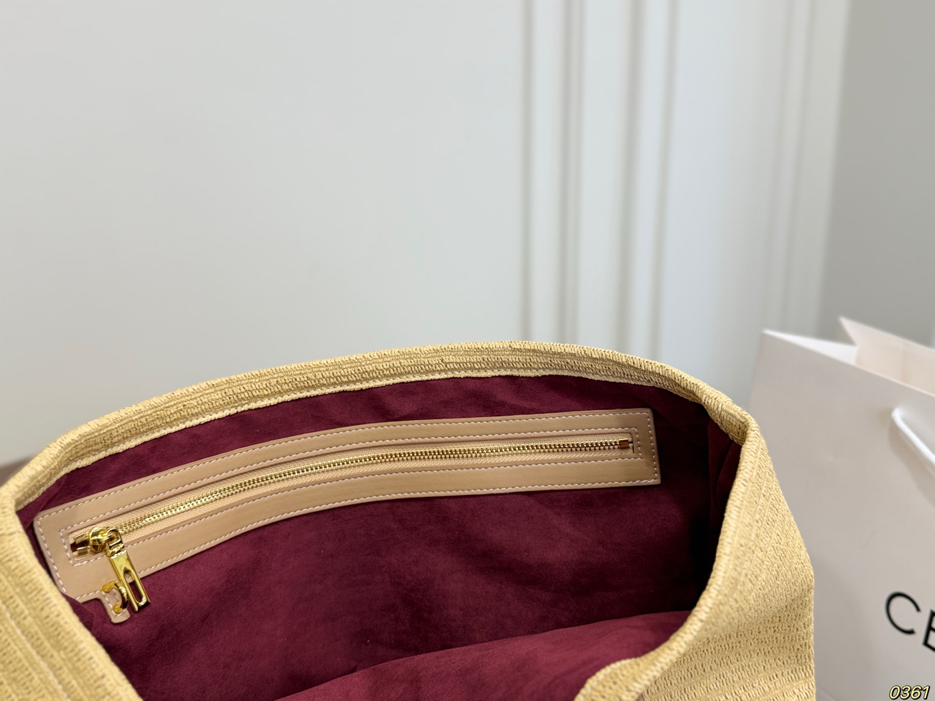 Céline Straw Tote Bag - Image 10
