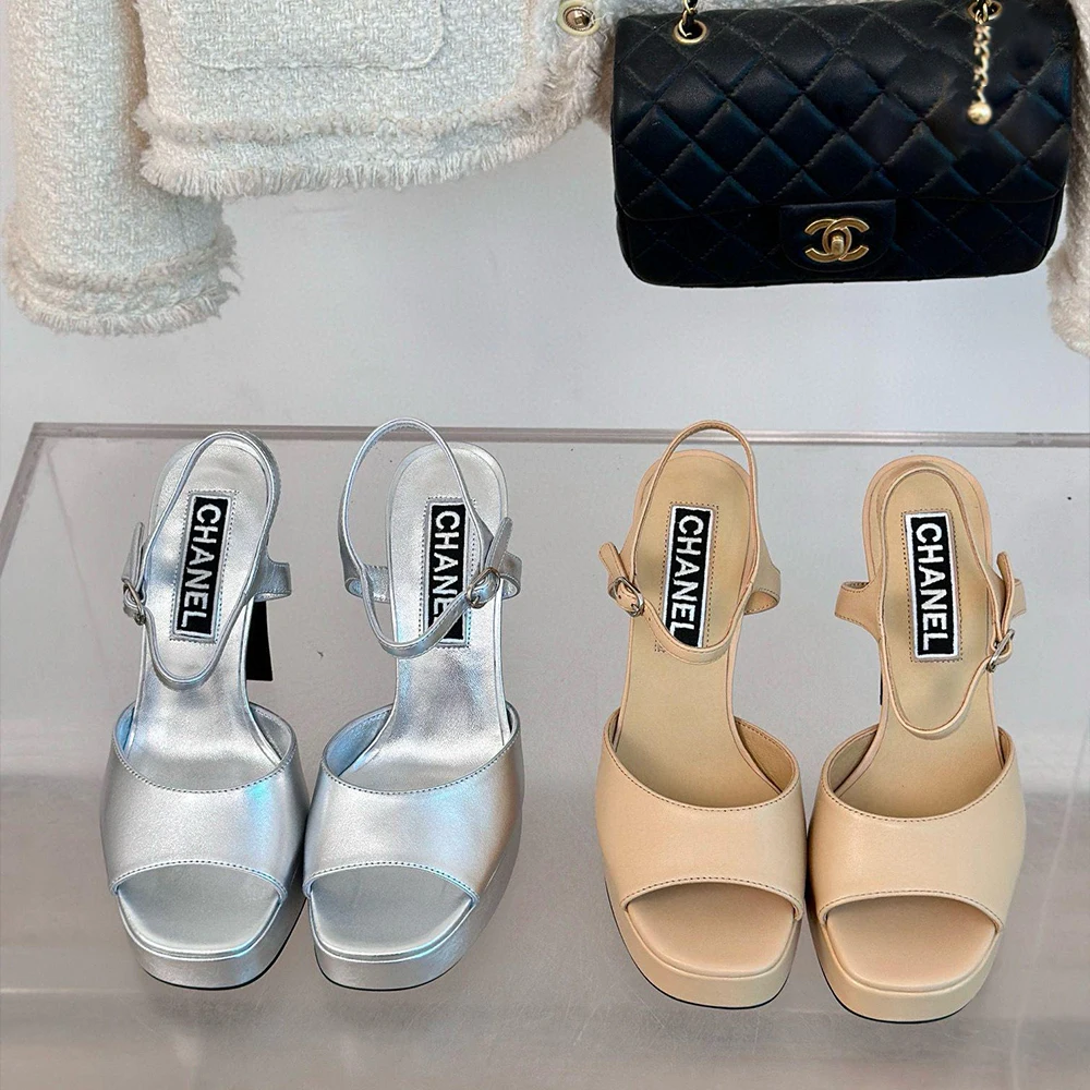 Chanel Waterproof Platform Double C12cm Heels - Image 1