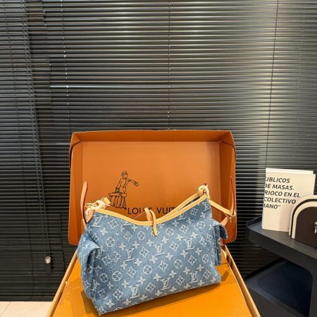 LV Carryall Cargo PM Monogram Denim Bag - Image 7