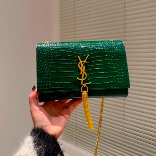 YSL Kate Tassel Crocodile Bag