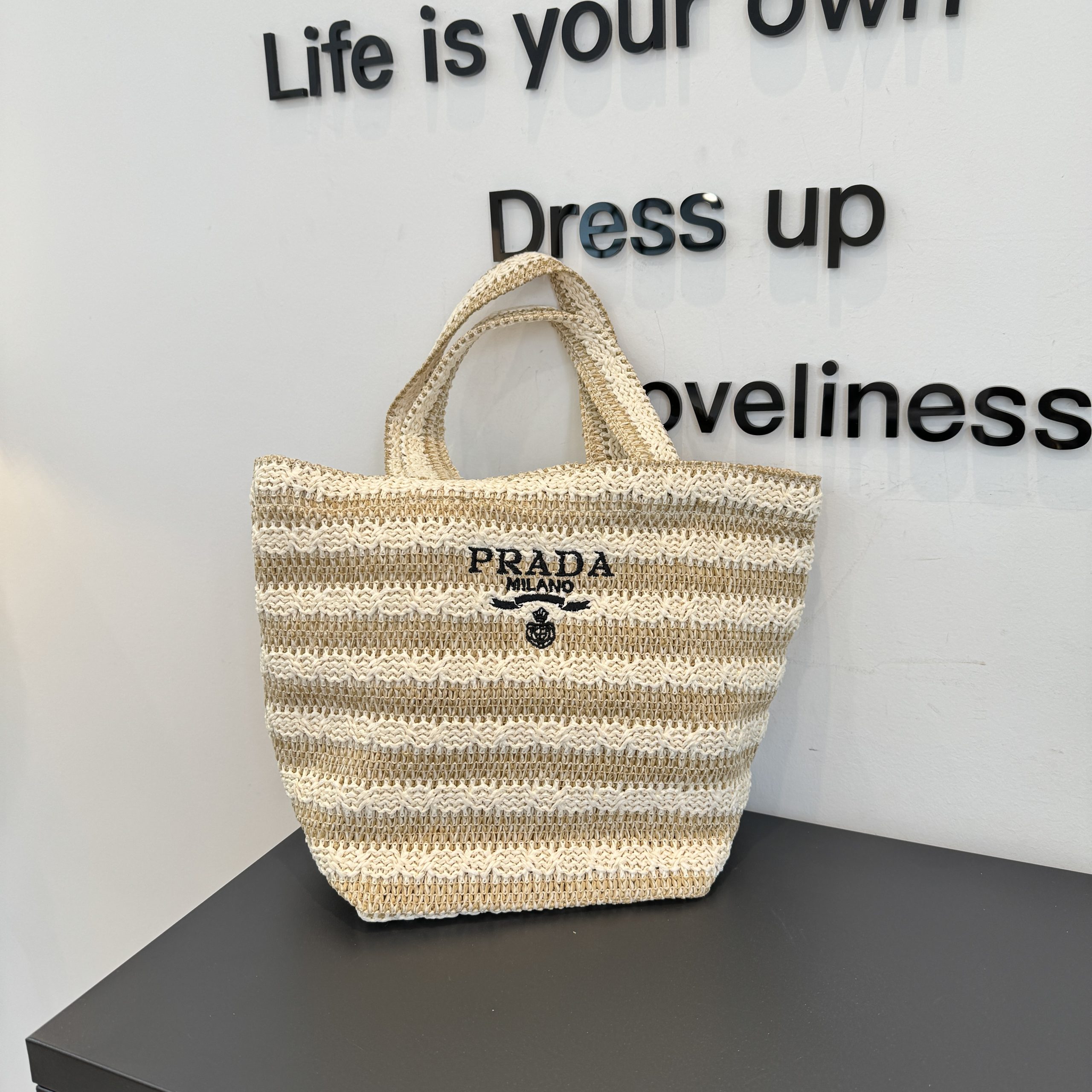 Prada Straw Bag - Image 3