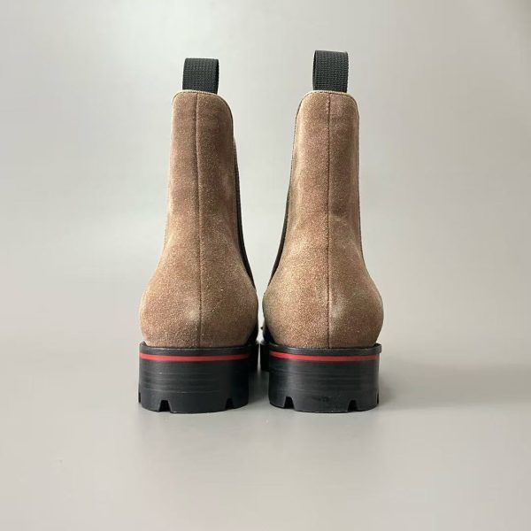 Christian Louboutin Suede Boots with Rivets