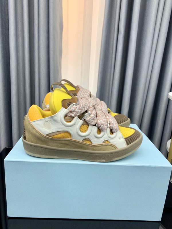 Lanvin LEATHER CURB SNEAKERS