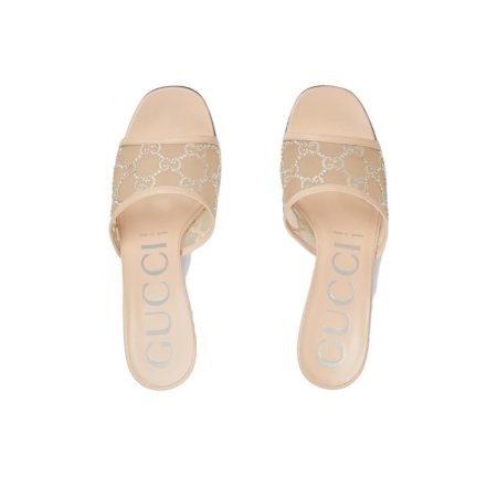 Gucci Mesh High heels Sandals Slide Sandal - Image 3