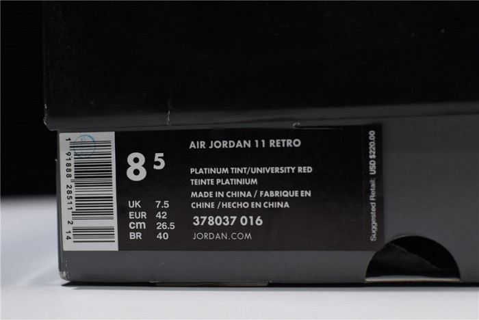 Air Jordan 11 Platinum Tint 378037-016 - Image 3
