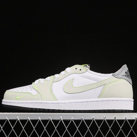 Jordan 1 Retro Low White Ghost Green Black DM7837-10R - Image 2