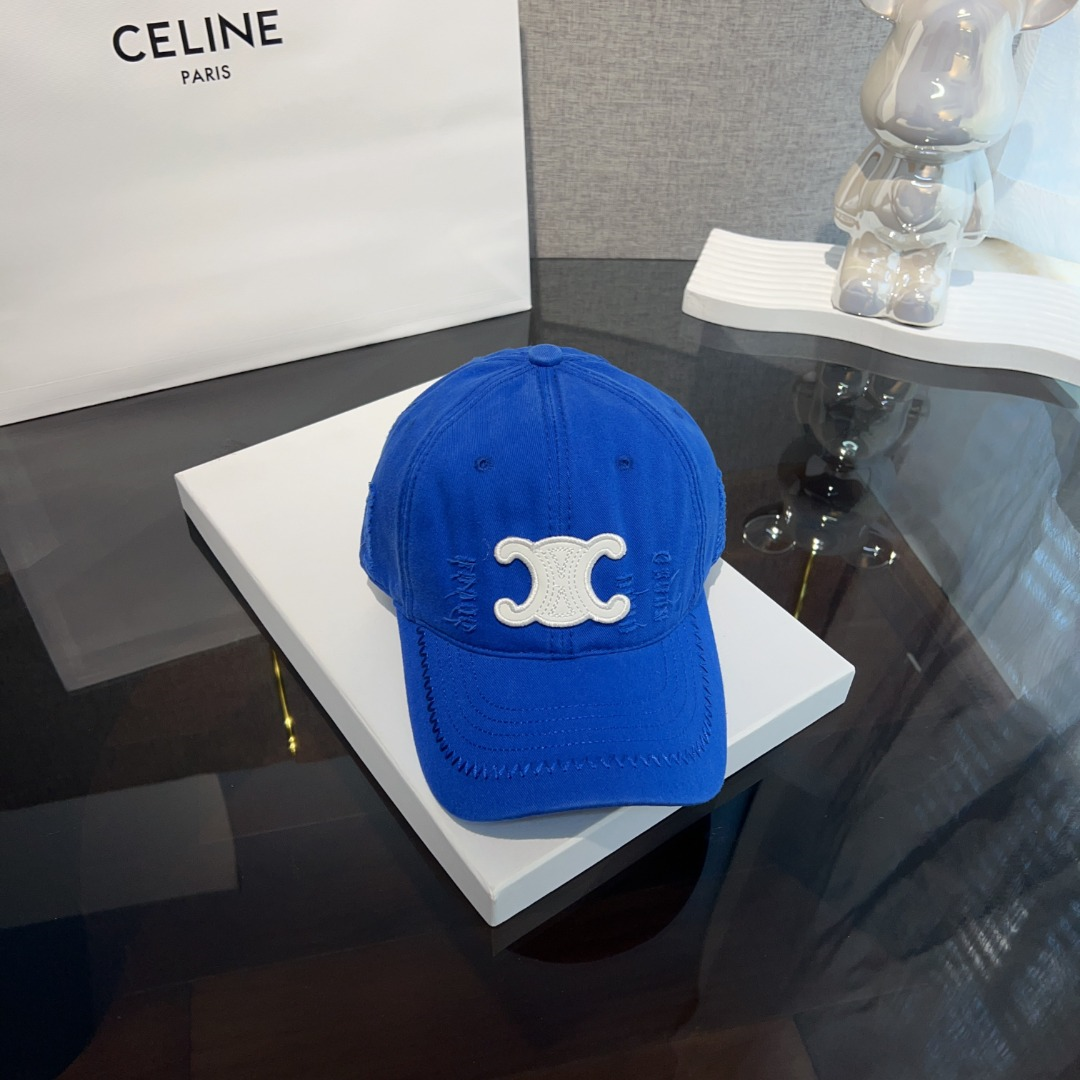 Ceiline Vintage Ripped Baseball Cap  Sunhat - Image 3