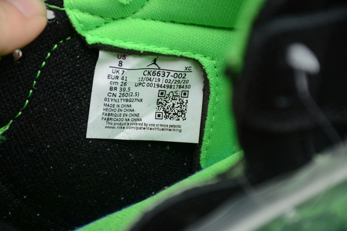 AIR JORDAN 1 HIGH ZOOM RAGE GREEN CK6637- 002 - Image 10