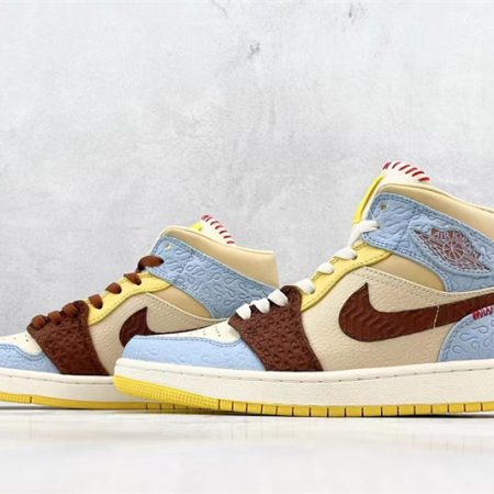 Air Jordan 1 Mid SE Fearless Maison Chateau CU2803-200 - Image 5