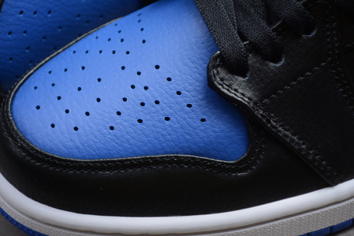 Air Jordan 1 Mid black hyper royal 554724-068 - Image 3