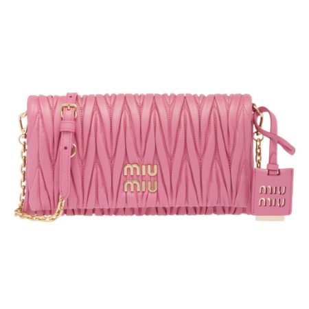 MIU MIU Matelasse Leather Shoulder Bag Crossbody Bag - Image 1