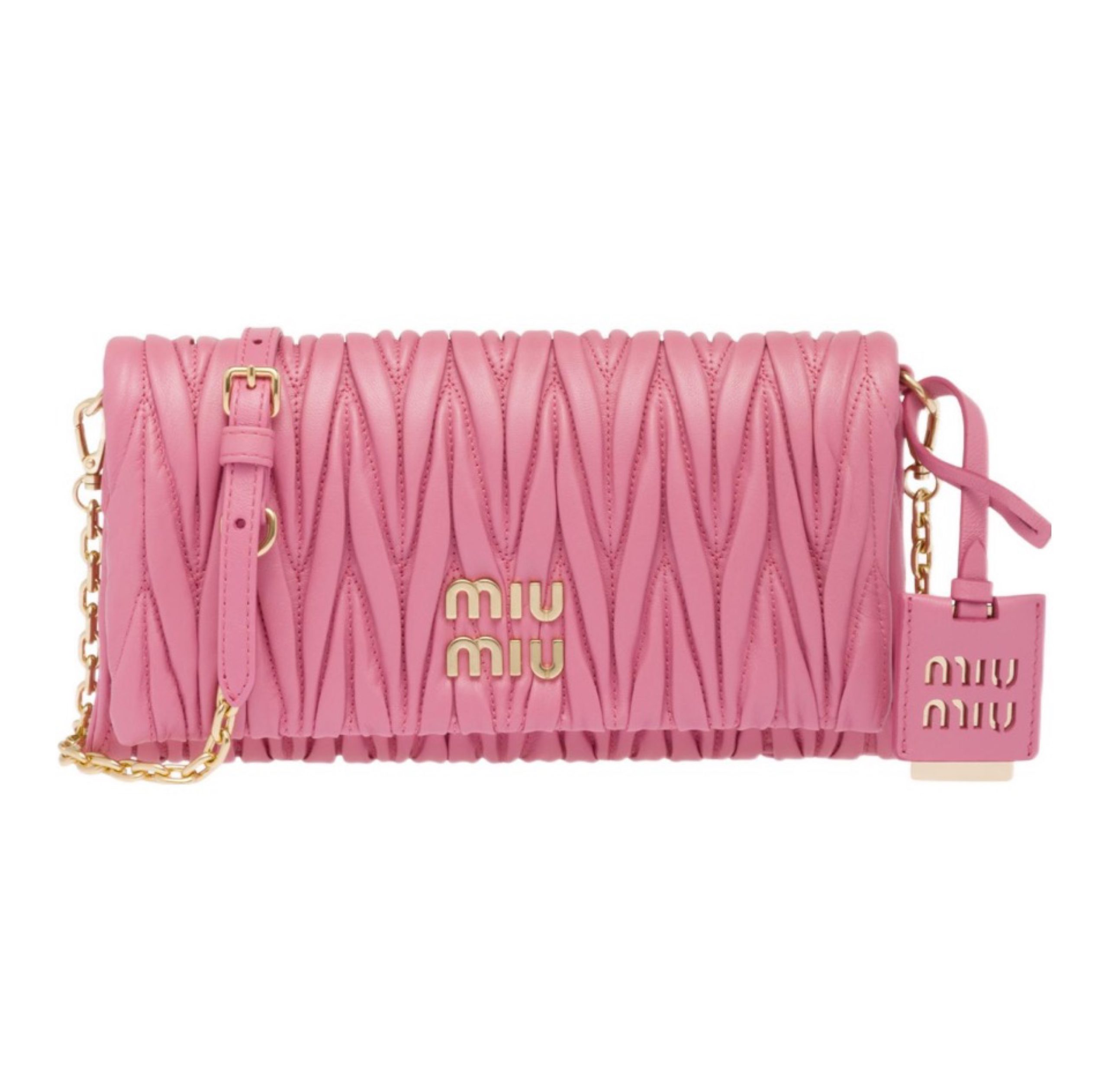 MIU MIU Matelasse Leather Shoulder Bag Crossbody Bag - Image 1