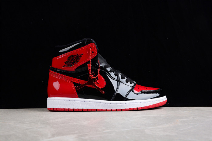 AIR JORDAN 1 HIGH OG BRED PATENT 555088-063 - Image 6