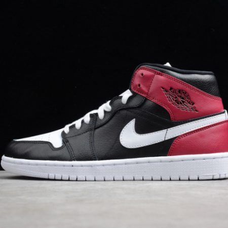 Air Jordan 1 Mid black noble red BQ6472-016 - Image 2