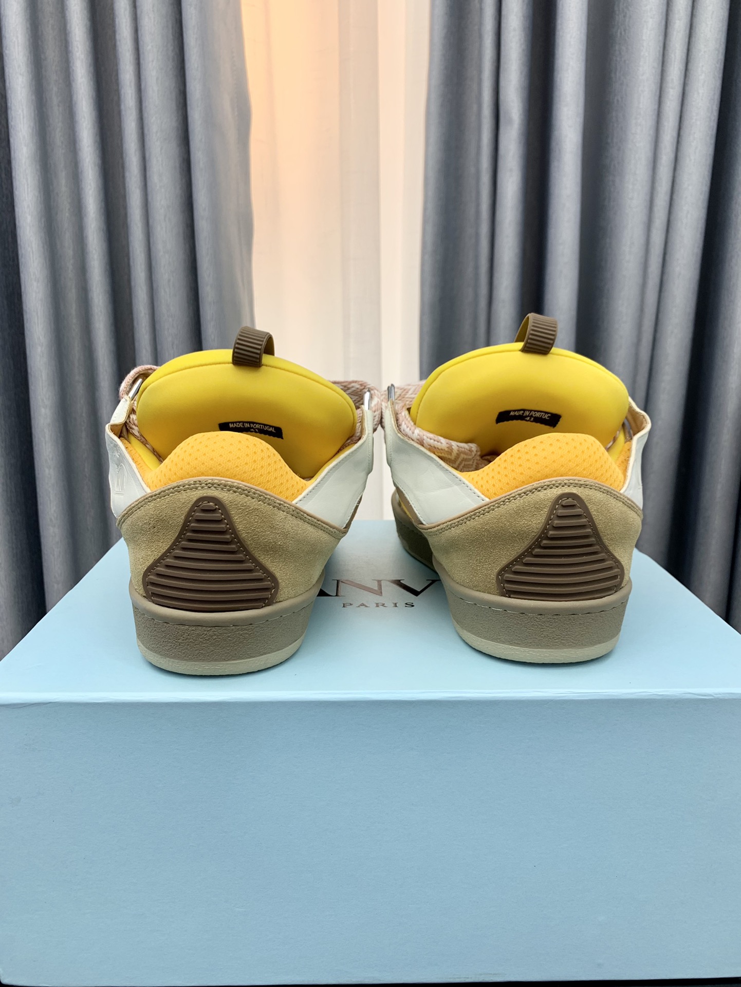Lanvin LEATHER CURB SNEAKERS - Image 4
