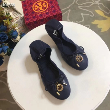 Tory Burch Leather Round Bow  Sandals Slide - Image 3