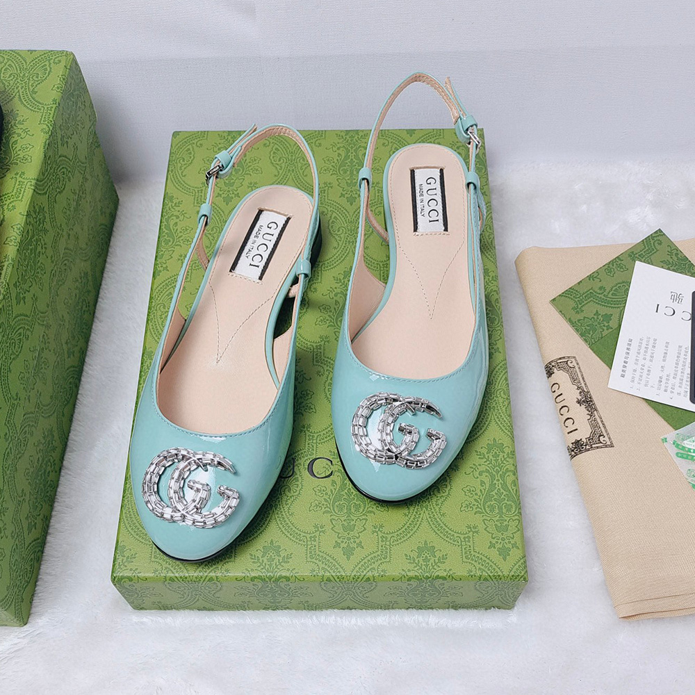 Gucci Leather Flats  Slide Sandal - Image 5