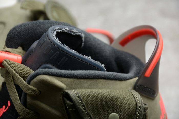 Travis Scott Air Jordan 6 Medium Olive Cactus Jack CN1084-200 - Image 6