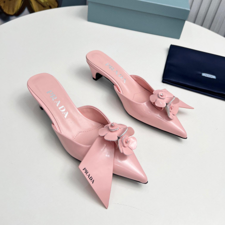 Prada  Patent Leather Flip-flops Sandals Slide - Image 8