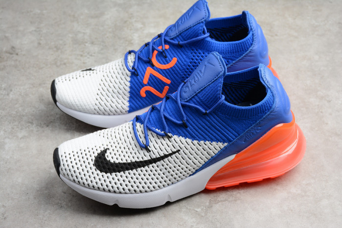 NIKE AIR MAX 270 FLYKNIT RACER BLUE/TOTAL CRIMSON AO1023-101 - Image 11