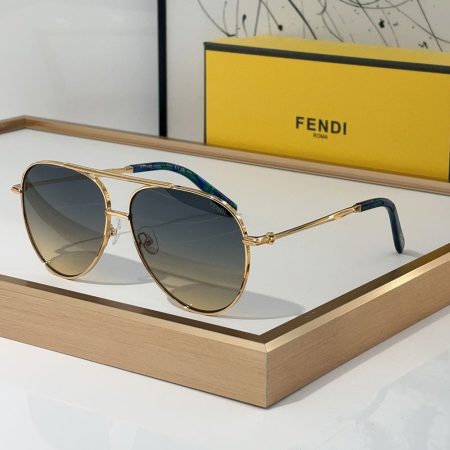 Fendi  Aviator metal Sunglasses Top quality - Image 6