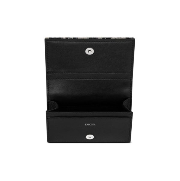 Dior Oblique Coin Card Holder Wallet