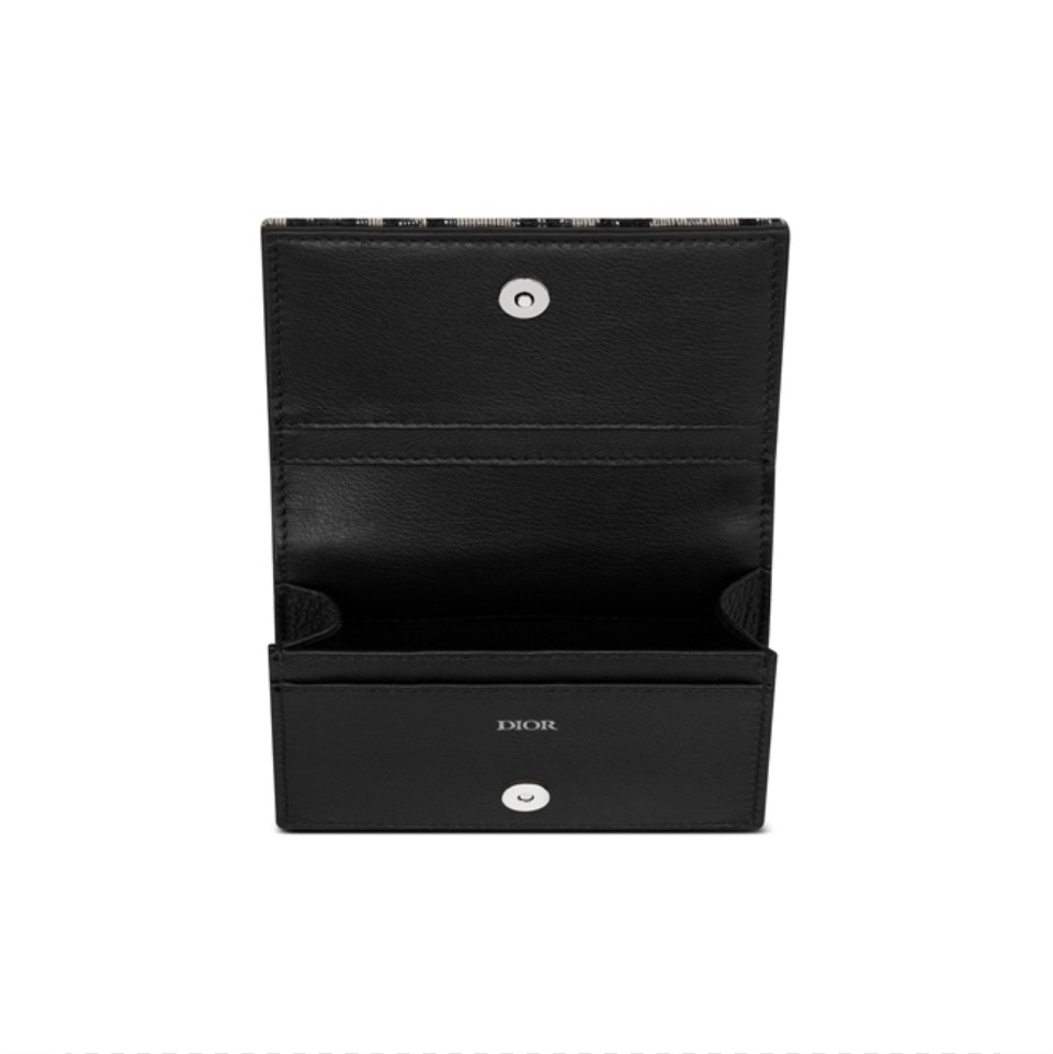 Dior Oblique Coin Card Holder Wallet - Image 2