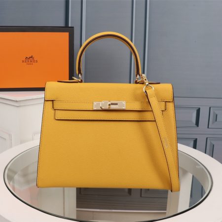 Hermes Kelly Gold Buckle Bag-Epsom - Image 2