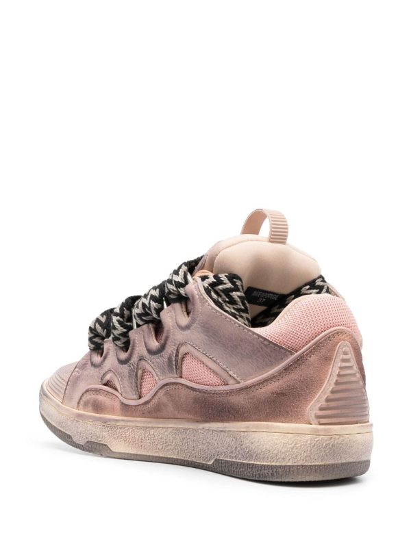 Lanvin LEATHER CURB SNEAKERS